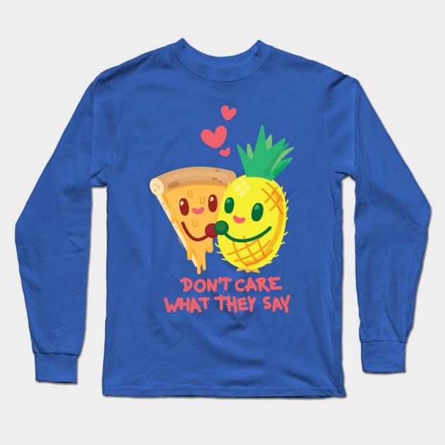 Pineapple and Pizza Long Sleeve T-Shirt by natebear